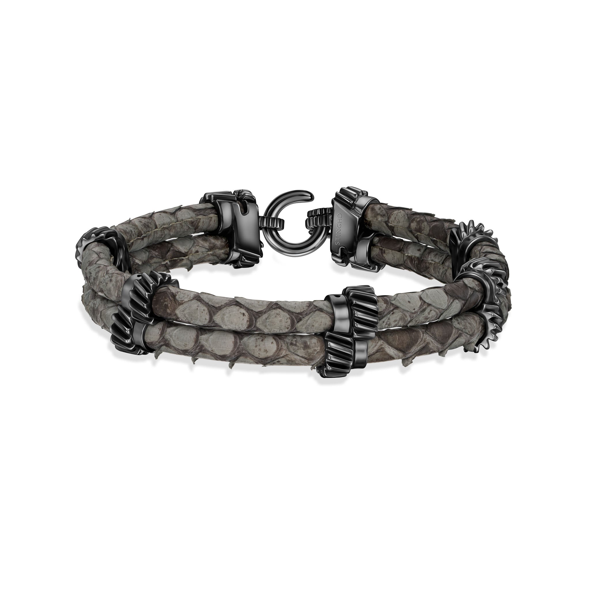 Stingray Python Leather Bracelet Genuine Leather Hand Jewelry Men's Bangles  - China Stingray Leather Bracelet and Python Leather Bracelet price