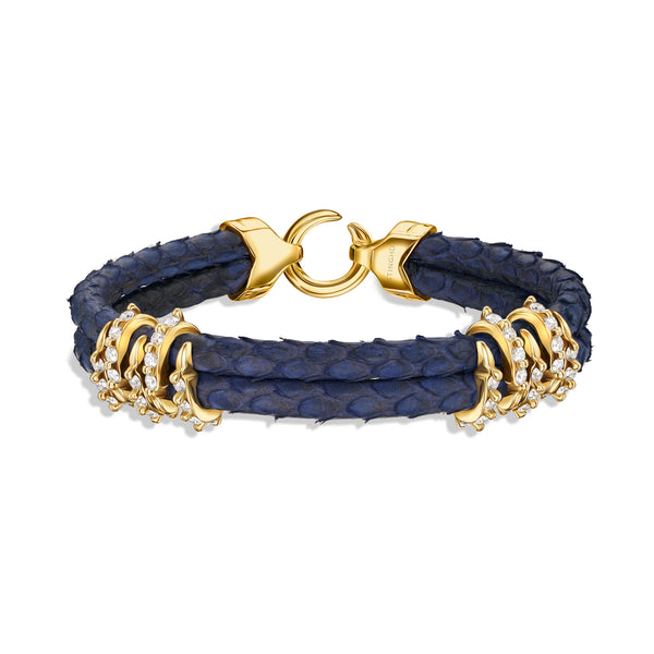 B453 Yellow Gold Navy