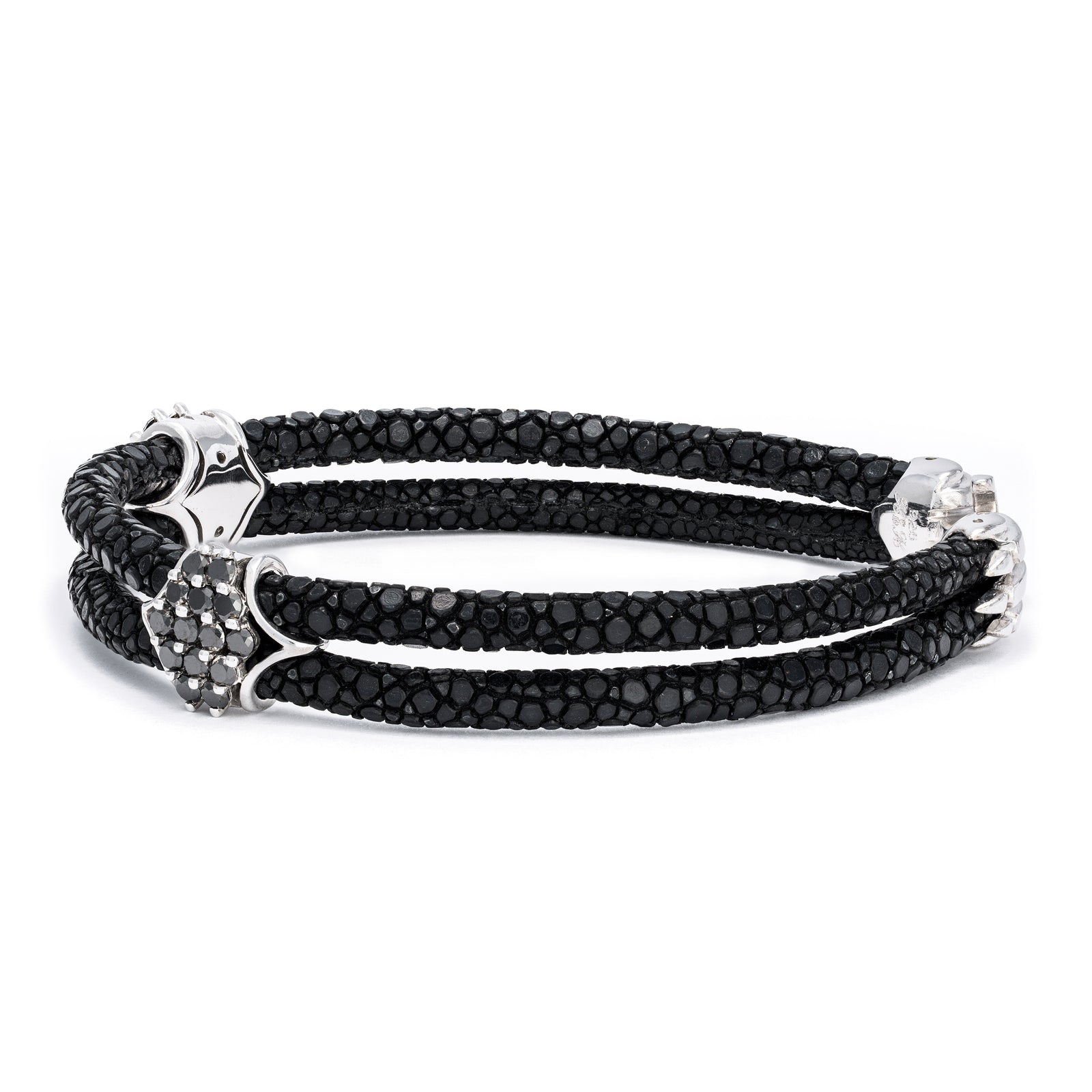 B441 - Silver with Black Diamond Clusters – StingHD